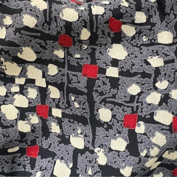 Vintage Long Sleeve Womens Wiggle Dress Small Bodycon Abstract Dots Unique Retro - Picture 5 of 14